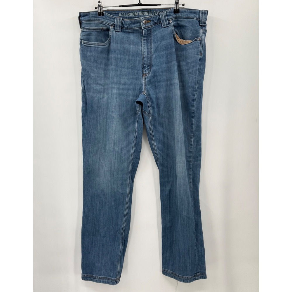 Duluth Trading Co Ballroom Double‎ Flex Jeans Men's Blue Denim Straight Leg Size